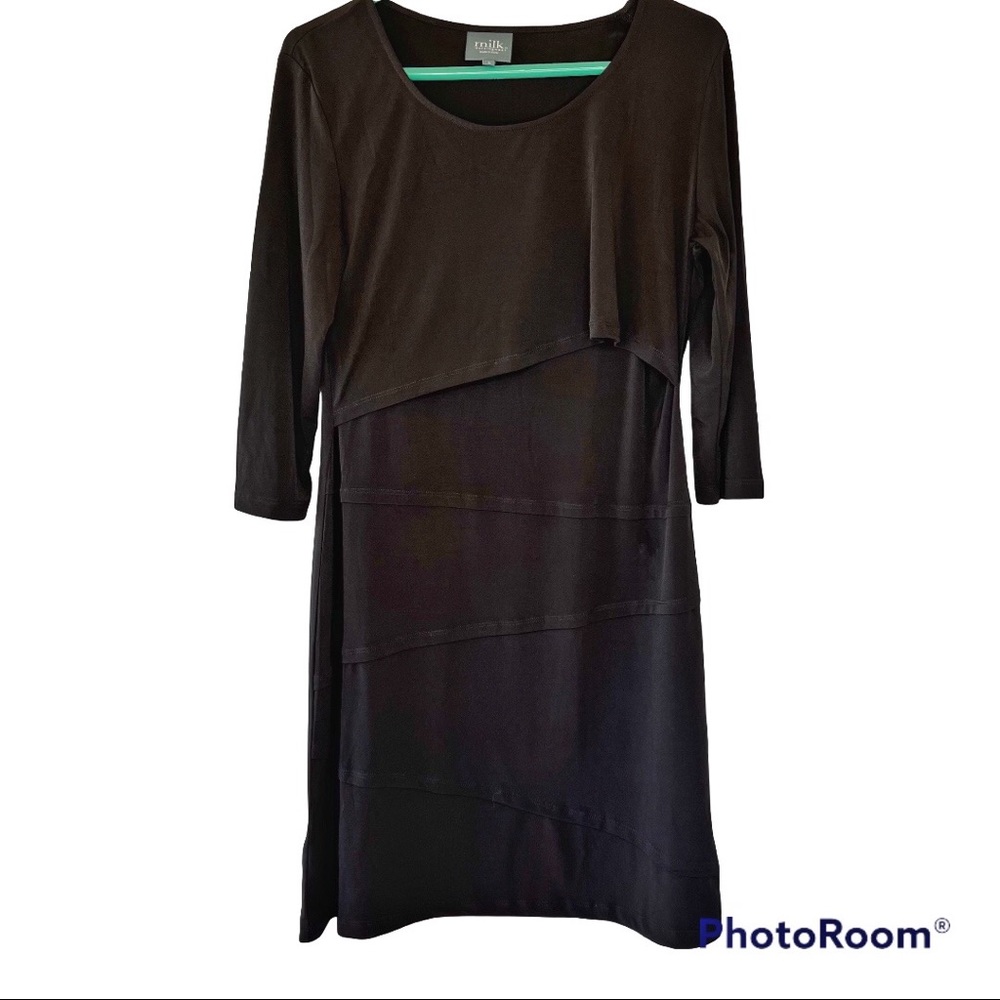 Milk Nursingwear Black Dress Size Large
